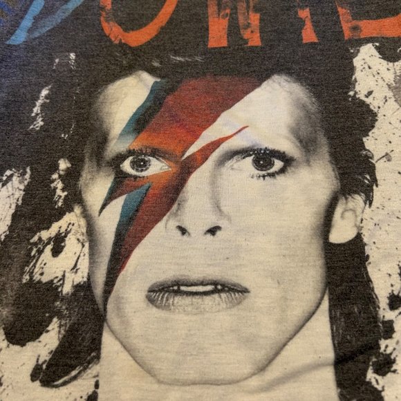 David Bowie Graphic Burnout Kids T Shirt 7/8 - Picture 2 of 4